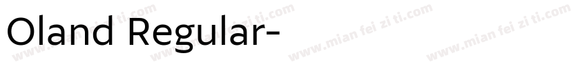 Oland Regular字体转换